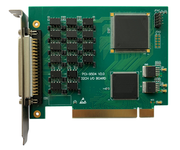 OLP-9504，PCI接口，32通道，光电隔离，离散量I/O模块